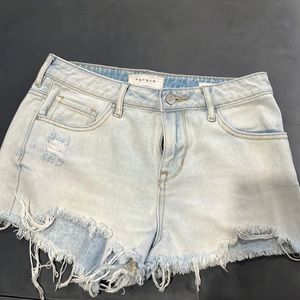 PacSun Highrise short size 25 light blue denim